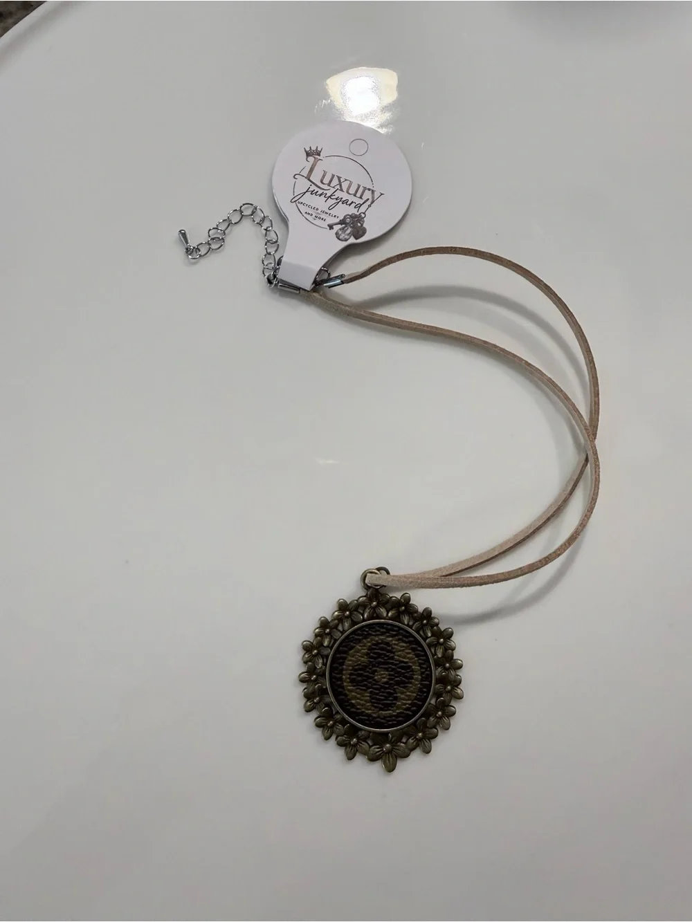 Repurposed Louis Vuitton Choker Necklace